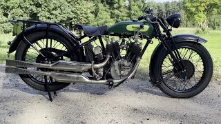 1929 Royal Enfield 1000cc vtwin most beautiful Enfield model ever build Start and walk around [upl. by Amor77]