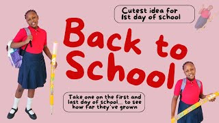 Back To School Crafts Capture the First Day of School  Step by Step [upl. by Sirrep]