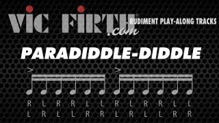 Paradiddlediddle Vic Firth Rudiment Playalong [upl. by Jonathan]