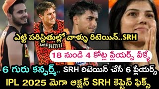 IPL 2025 mega auction sunrisers hyderabad team players retensions auction plans  Sports Dictator [upl. by Winou604]