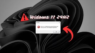 How To Fix Windows 11 24H2 Pcasvcdll quotMissing entry PcaWallpaperAppDetectquot Error [upl. by Enihpad17]