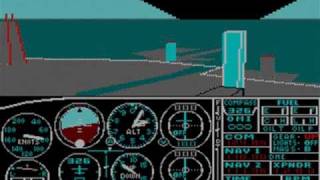 Microsoft Flight Simulator 212 and subLOGIC Scenery Disk 9 [upl. by Maibach]