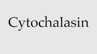 How to Pronounce Cytochalasin [upl. by Korns]