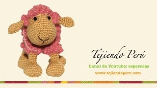 Ovejas tejidas a crochet amigurumi Parte 2 tejiendo la cabeza [upl. by Treb914]