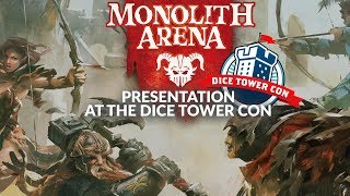 Presentation of Monolith Arena at the Dice Tower Con [upl. by O'Connor]