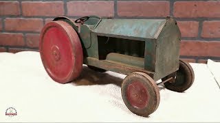 Restoring An Old 1920s Dayton Schieble Pressed Steel Toy Tractor [upl. by Lorine]