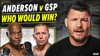 BISPING Anderson SILVA vs GSP  IN THEIR PRIMES  who would have won [upl. by Amund]