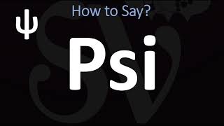 How to Pronounce Psi CORRECTLY  ψ Greek Alphabet Pronunciation [upl. by Gertruda]