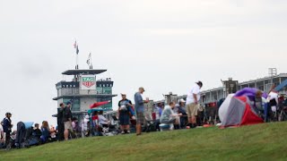 Race fans enjoy IMSA endurance racing at Indianapolis Motor Speedway [upl. by Antsirhc31]