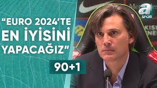 Türkiye 40 Letonya Vincenzo Montella Maç Sonu Basın Toplantısı  A Spor  901  15102023 [upl. by Danae]