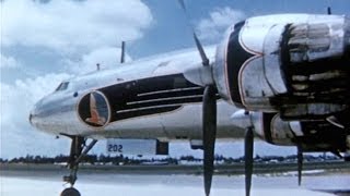 Eastern Lockheed L1049 Super Constellation Promo Film  1953 [upl. by Osnohpla]