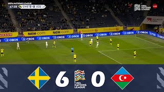 Sweden vs Azerbaijan 60  UEFA Nations League 202425  Match Highlights [upl. by Port]