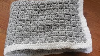 babydeken haken  baby blanket crochet beginner [upl. by Atipul]