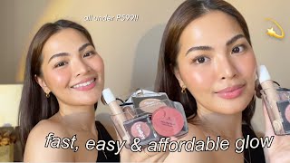 AFFORDABLE GLOWY LOOK FOR COMBO amp OILY SKIN 💫 • Joselle Alandy [upl. by Coh]