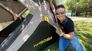 HOW TO SETUP FANTTIK Alpha C4 Ultra Instant Cabin Tent [upl. by Airemaj]