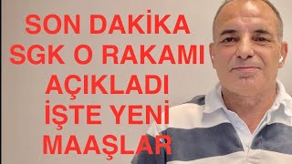 SON DAKİKA EMEKLİLER DİKKAT SGK O RAKAMI AÇIKLADI İŞTE MAAŞ HESABI [upl. by Dorena]