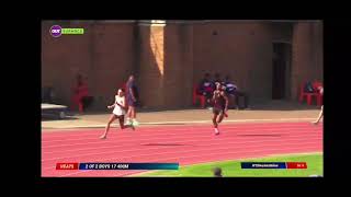 Leendert Koekemoer 400m 4668 3 Oct 2023 North vs South Athletics Paarl [upl. by Willi]