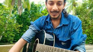 Guitar tutorial of Anmone  AurthohinRiff part [upl. by Ettinger]