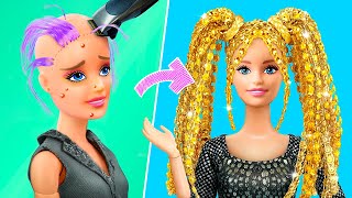 Barbie and LOL Transformation  30 DIYs for Dolls [upl. by Ezirtaeb318]