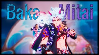 Arataki Itto amp Paimon Duet 4K  Baka Mitai  Lyrics  Genshin Impact 46 Animation  KiriLuL [upl. by Darya]