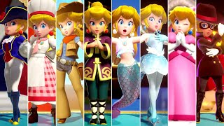 All Peach Victory Animations  Princess Peach Showtime [upl. by Acinorehs]