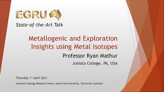 Metallogenic and Exploration Insights using Metal Isotopes [upl. by Valle]