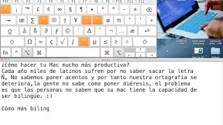 Aprende a cambiar el idioma sacar la letra ñÑ acentos y diéresis en tu mac [upl. by Menard]