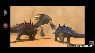 tarbosaurus vs polacanthus 3x talking version [upl. by Ainirtak]