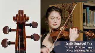 sold Stella Eunbyul Yoo violin 2024  Simone Porter  at the Metzler Violin Shop [upl. by Leanatan]