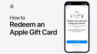 How to redeem an Apple Gift Card  Apple Support [upl. by Lanford]