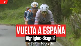 Vuelta a España 2024 Stage 16 Highlights [upl. by Tioneb]