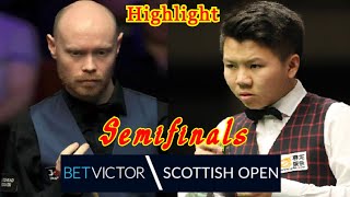 Gary Wilson vs Zhou Yuelong SF Highlight BetVictor Scottish Open 2023 snooker [upl. by Elokin]