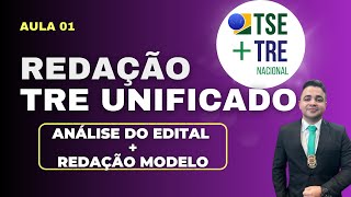 Redação TSETRE Unificado Passo a Passo  Modelo de dissertação  Banca Cebraspe Redação Pontual [upl. by Edi186]