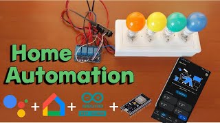 Google Assistant Home Automation with Google Home amp Arduino IoT Cloud  ESP32 [upl. by Aihsekram]