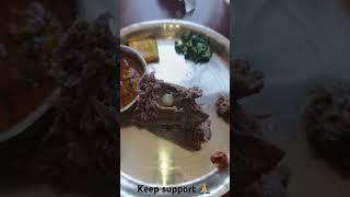 Dhedo mutton khana set 😋nepalifoods plz like ampsubscribe 👍 [upl. by Atteselrahc24]