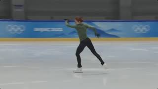 Alexandra Trusova free program practice at Beijing 2022 [upl. by Guthry]