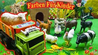 Tiere auf dem bauernhof geräusche für kleinkinder  Tiere für kinder  Lernvideos für kinder deutsch [upl. by Koo]