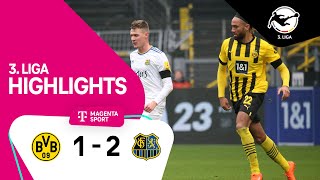 Borussia Dortmund II  1 FC Saarbrücken  Highlights 3 Liga 2223 [upl. by Haikan]