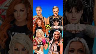 Rhea Ripley Liv Morgan Dominik Mysterio VS Ronda Rousey Alexa Bliss Becky Lynch 👿 wwe [upl. by Fakieh]