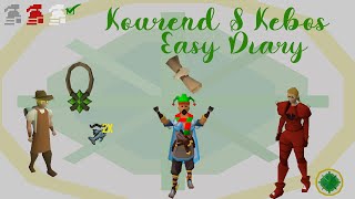 OSRS Kourend amp Kebos Easy Diary Guide  Ironman Approved [upl. by Aelat256]