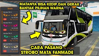 Bisa Kustom  Tutorial Pasang Strobo Mata di Bus BUSSID Fanmade Terbaru [upl. by Mabel]