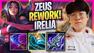 ZEUS TRIES NEW IRELIA REWORK  T1 Zeus Plays Irelia TOP vs Vladimir  Season 2024 [upl. by Moyers]