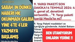 SABAH GAZETESİNİ ÖĞRENELİM TWİTTERDAKİ YALANCILARI İŞE ALIN  9 YARGI PAKETİ ADALET KOMİSYONU af [upl. by Lednyk111]