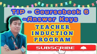 TIP Course 6  Answer Key Coursebook [upl. by Llenrrad]