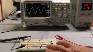 Colpitts Oscillator  A Simple Breadboard Circuit [upl. by Nnazil403]