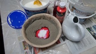 DIY REZEPT BETON in allen FARBEN selber einfärben KnetBeton GießBeton selber machen Howto [upl. by Ivonne]