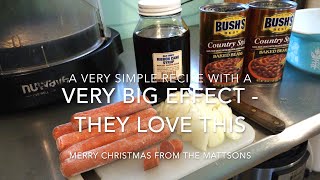 Best Baked Beanie Weenies AKA Franks amp Beans Recipe Video  50 Year Family Favorite With Any Beans [upl. by Callista785]