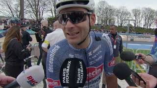 Gianni Vermeersch  Interview at the finish  Paris  Roubaix 2024 [upl. by Eilasor482]