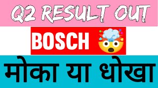 Bosch Q2 result out Bosch shate latest news [upl. by Barbaresi]