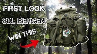 German Army Mountain Bergen 80Ll  Bushcraft Backpack Review [upl. by Reynold]